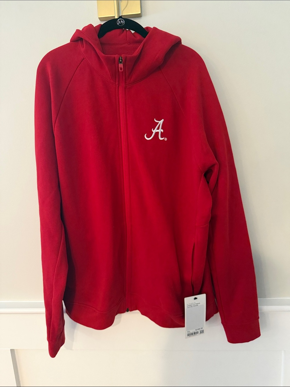 NWT Lululemon Alabama Men’s Red Full-Zip Hooded Jacket
